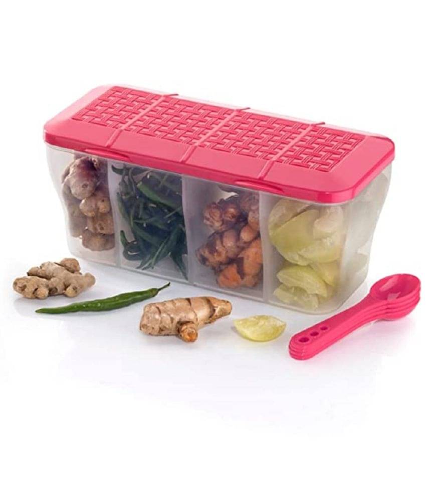 analog kichenware Dal/Masala/Vegetable Plastic Pink Pickle Container ( Set of 1 ) analog kichenware Dal/Masala/Vegetable Plastic Pink Pickle Container ( Set of 1 )