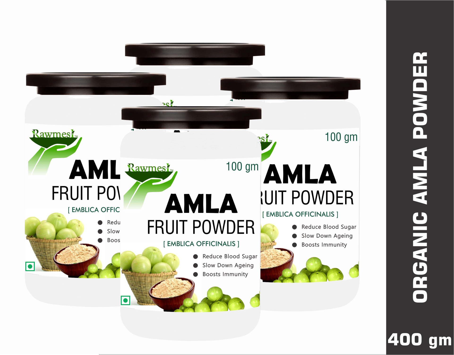 rawmest Amla Fruit Powder 100 gm Pack Of 4