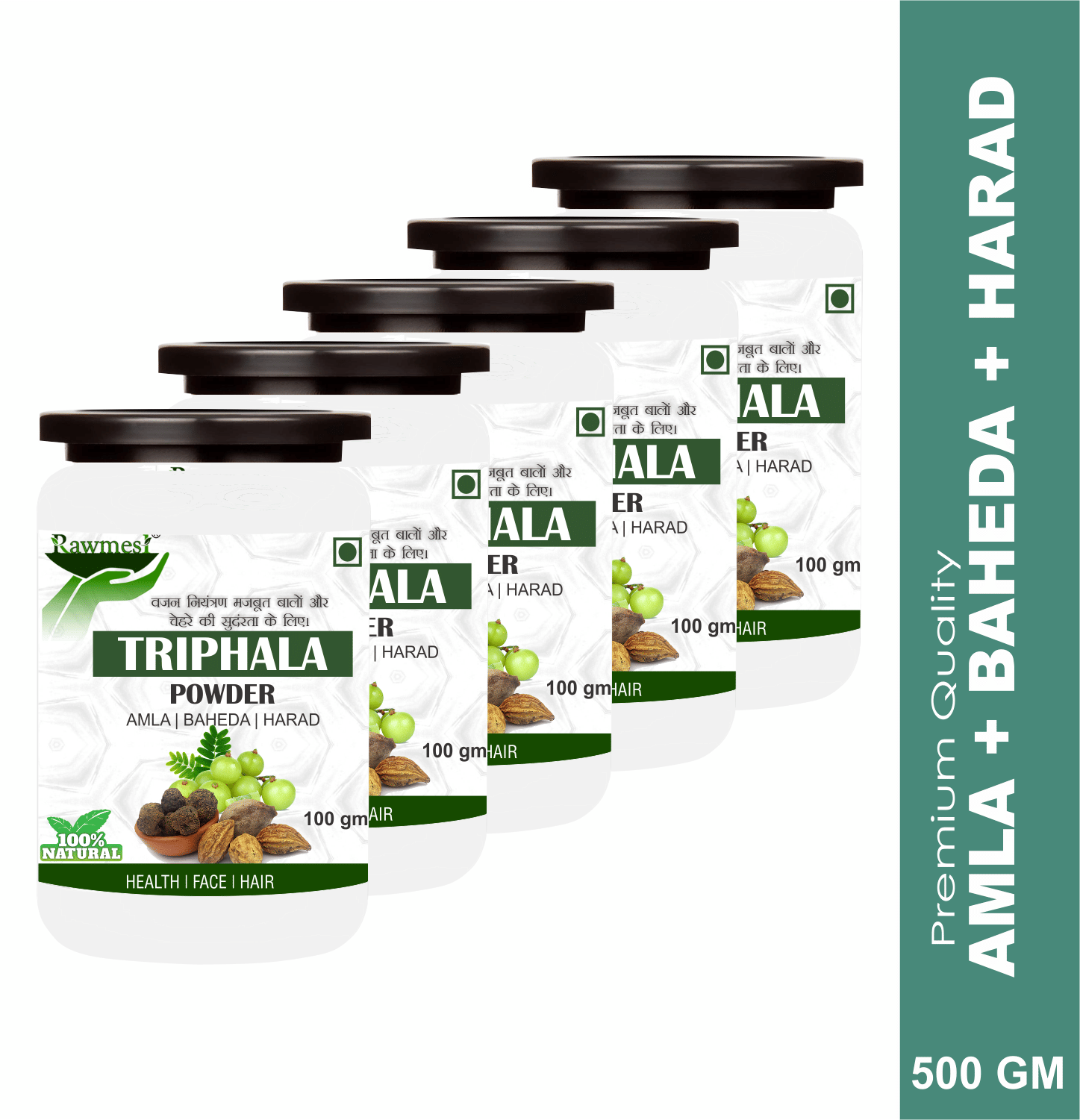 Rawmest Triphala Powder 100 Gm Pack of 5 Rawmest Triphala Powder 100 Gm Pack of 5