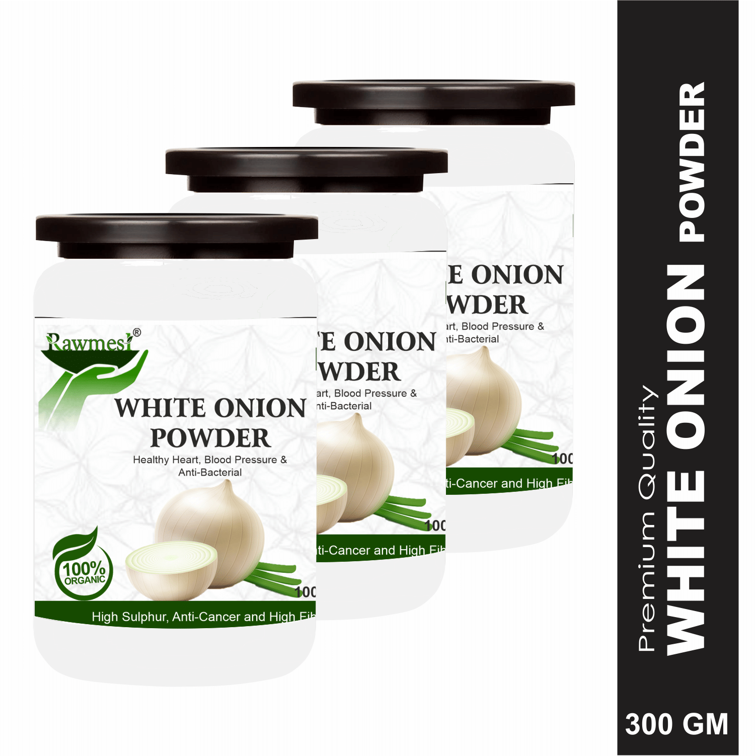     			Rawmest White Onion Powder 100 Gm Pack of 3