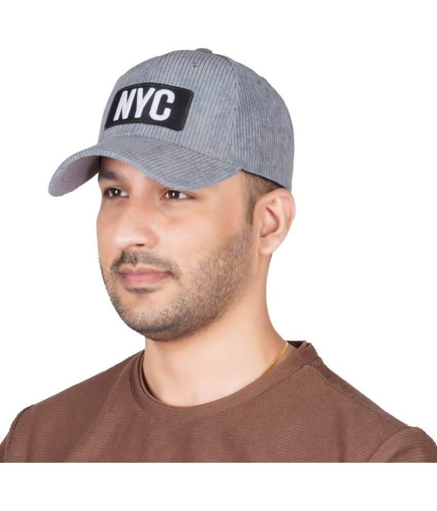 valdez Gray Cotton Blend Men's Cap ( Pack of 1 ) valdez Gray Cotton Blend Men's Cap ( Pack of 1 )