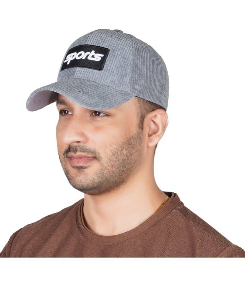 valdez Gray Cotton Blend Men's Cap ( Pack of 1 ) valdez Gray Cotton Blend Men's Cap ( Pack of 1 )