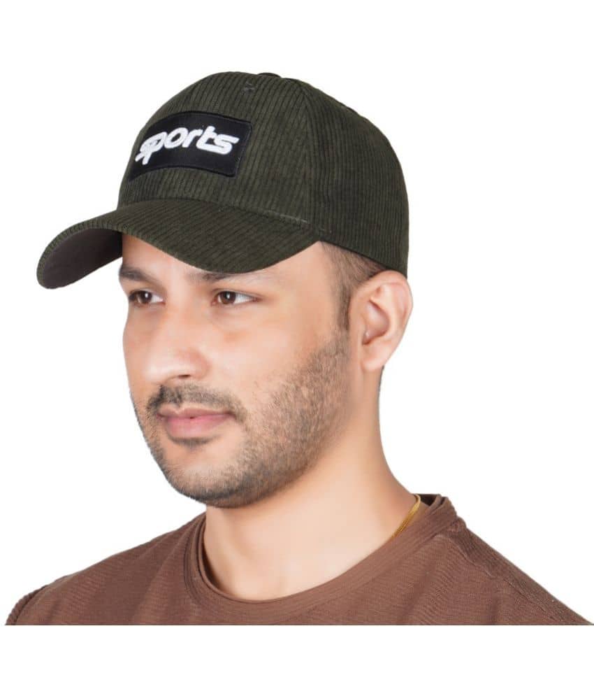 valdez Green Cotton Blend Men's Cap ( Pack of 1 )