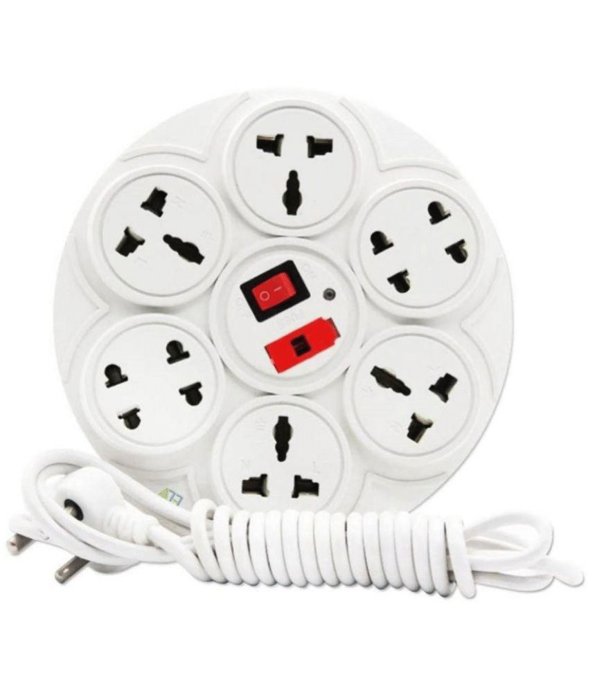 Amor Benison8Socket Extension Board With Fuse & Master Switch(2.5 Mt wire length Socket Extension Board Amor Benison8Socket Extension Board With Fuse & Master Switch(2.5 Mt wire length Socket Extension Board