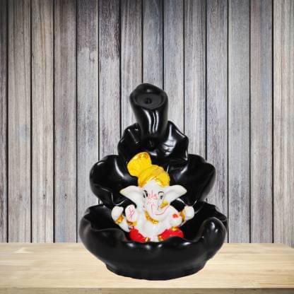     			BECKON VENTURE Backflow Ganesha Showpiece 9.5 cm - Pack of 1