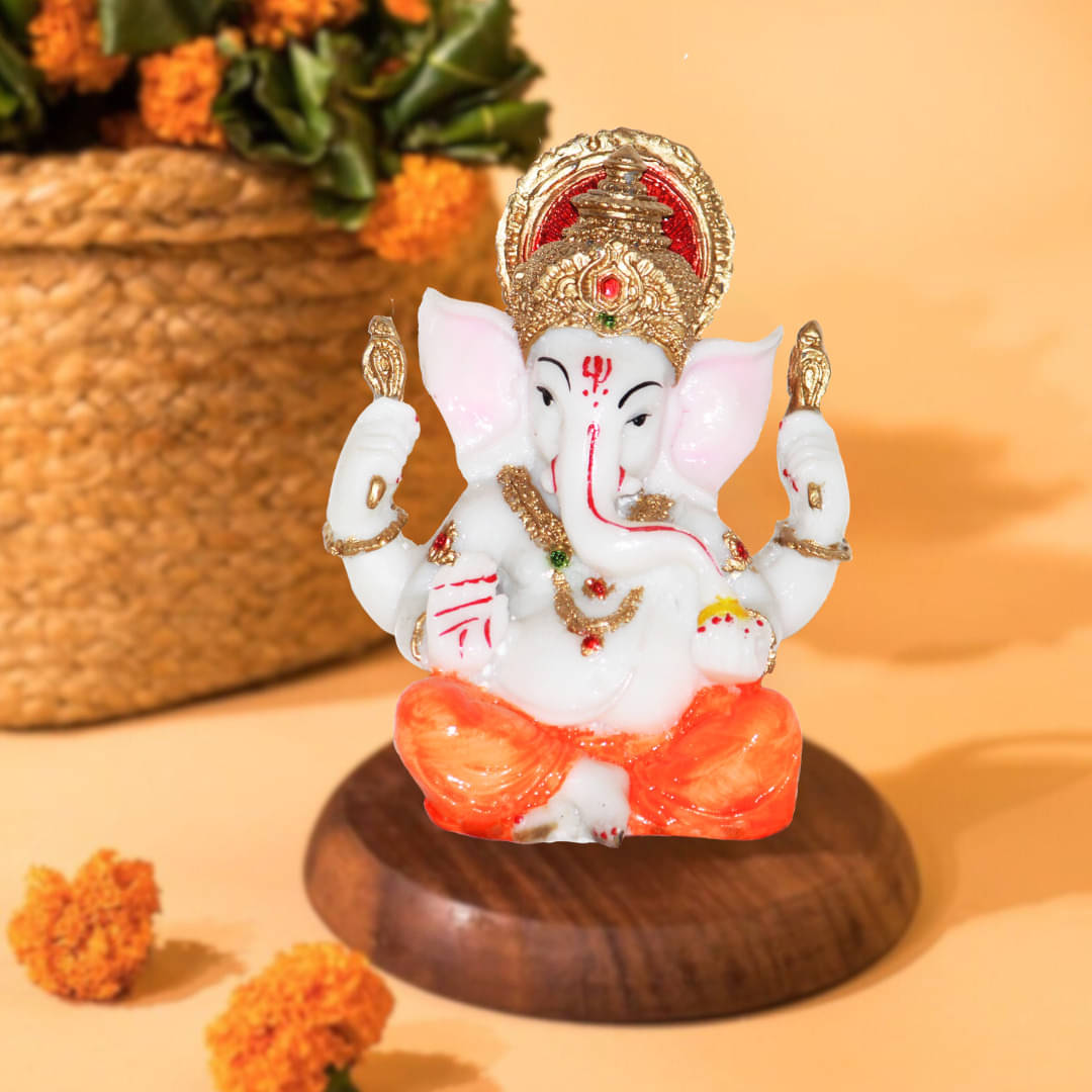     			BECKON VENTURE Palm Ganesha Showpiece 16.5 cm - Pack of 1