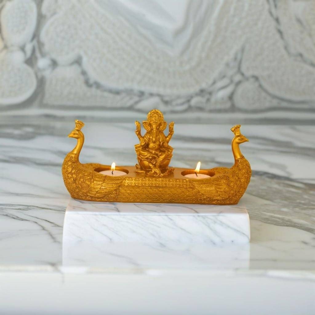 BECKON VENTURE Palm Ganesha Showpiece 15 cm - Pack of 1 BECKON VENTURE Palm Ganesha Showpiece 15 cm - Pack of 1