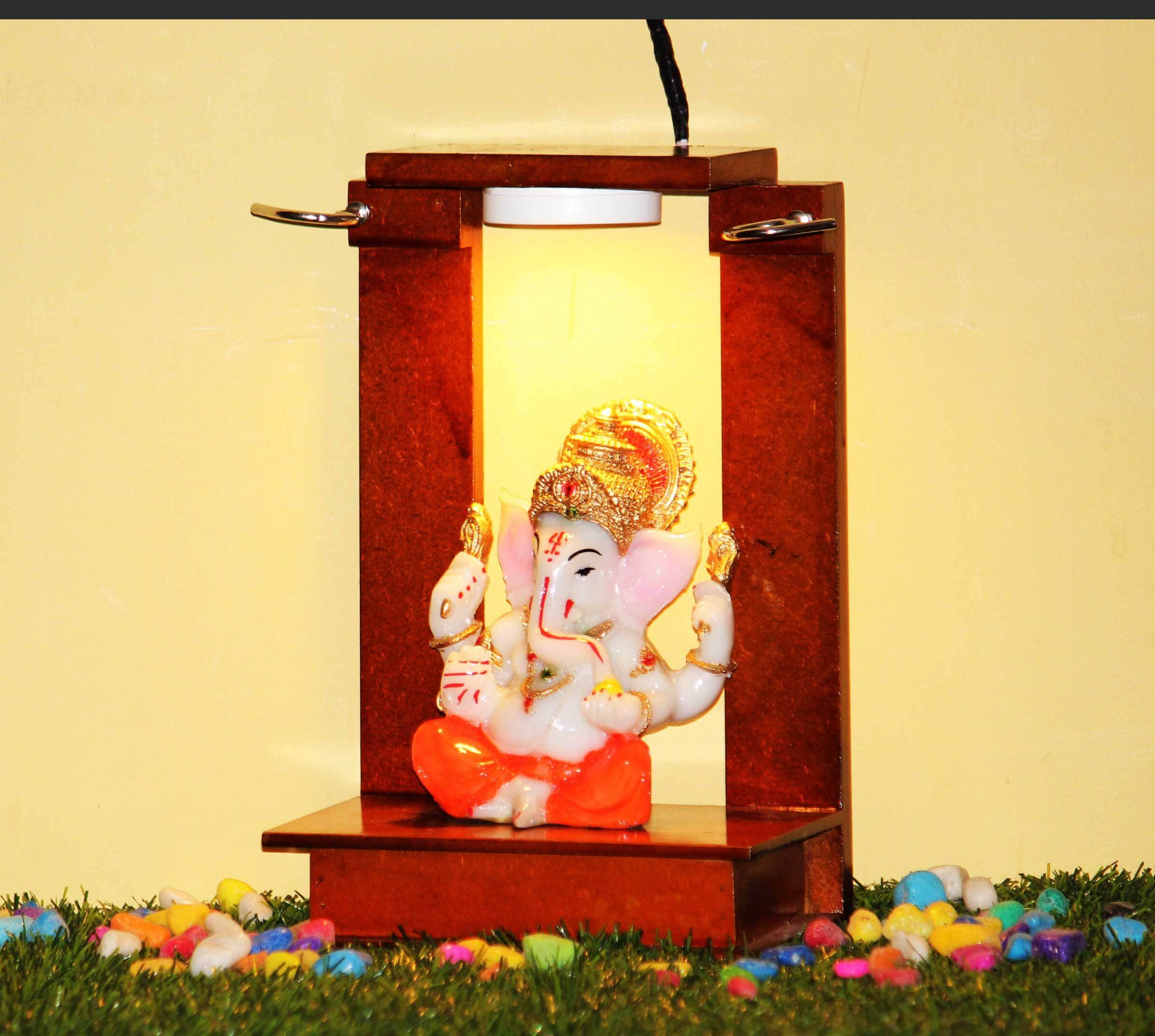     			BECKON VENTURE Palm Ganesha Showpiece 27 cm - Pack of 1