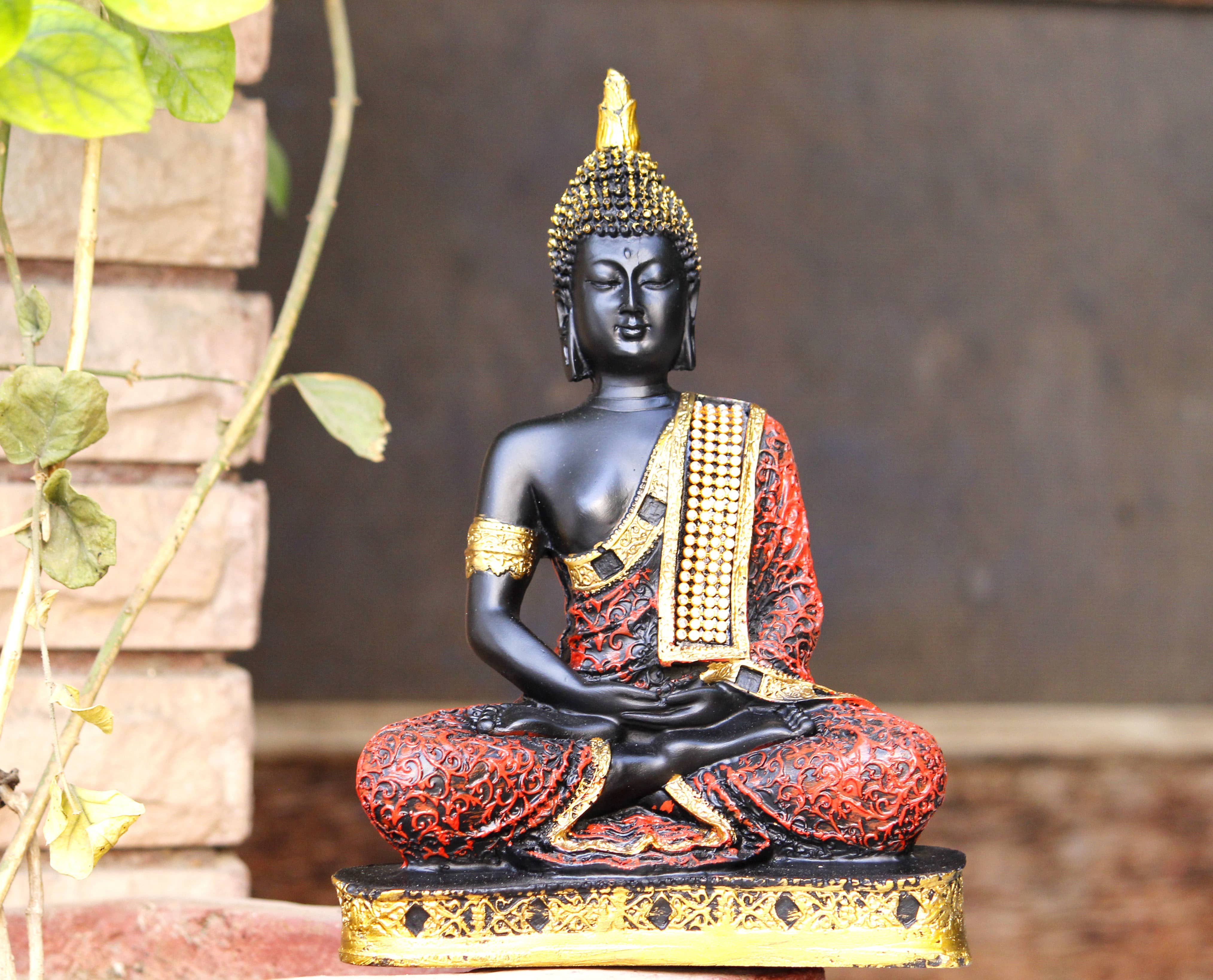 BECKON VENTURE Samadhi Buddha Showpiece 22 cm - Pack of 1