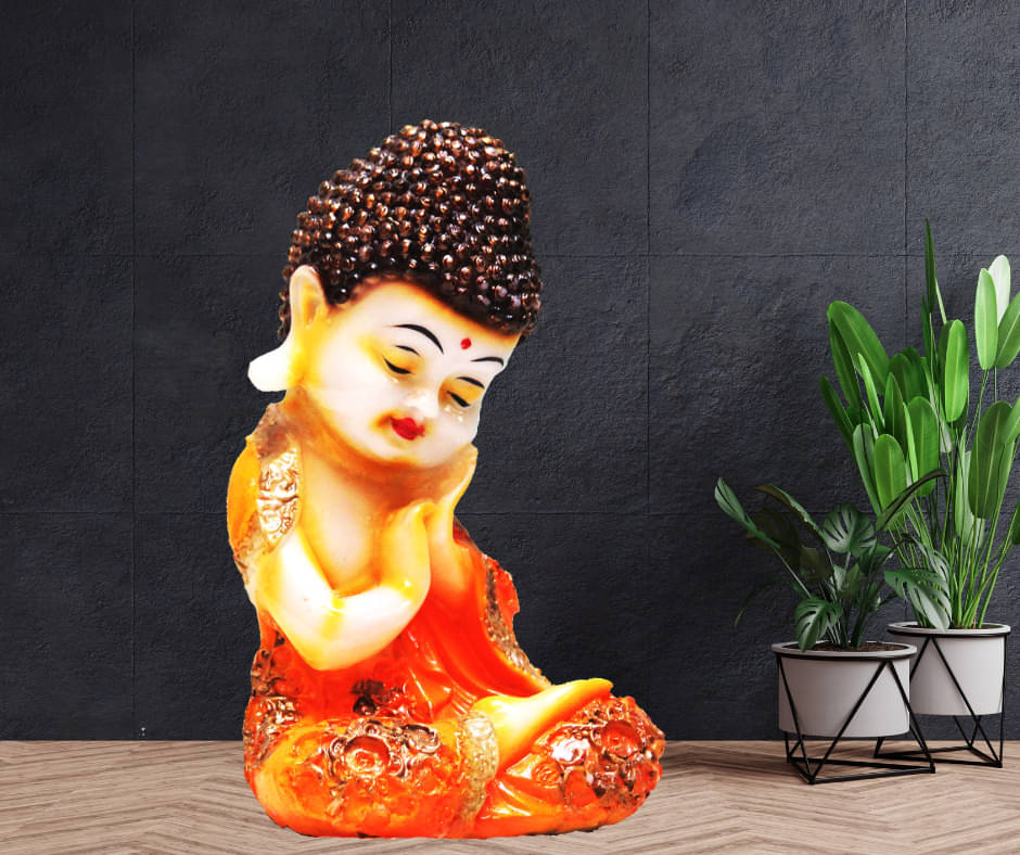     			BECKON VENTURE Samadhi Buddha Showpiece 17.7 cm - Pack of 1