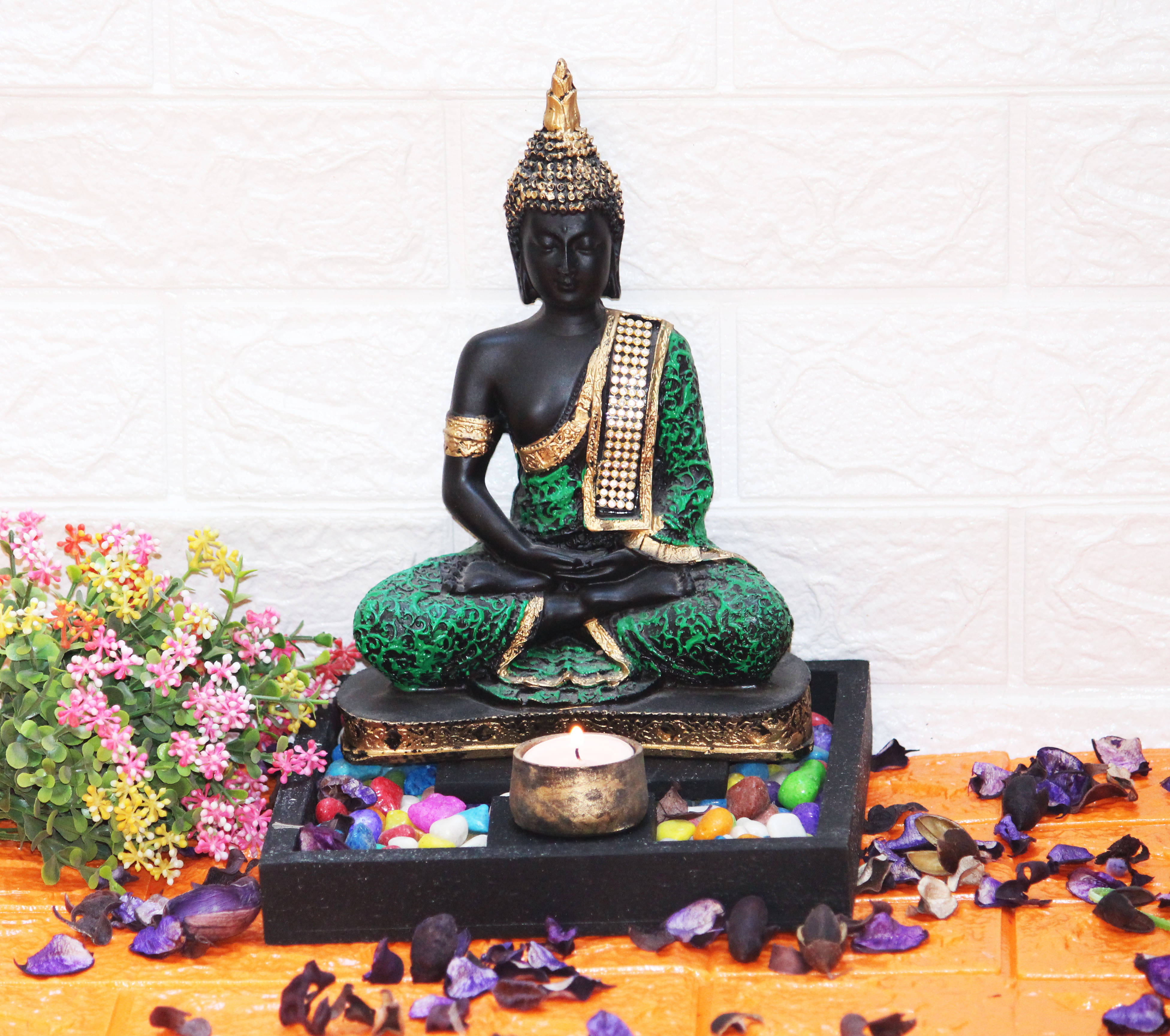 BECKON VENTURE Samadhi Buddha Showpiece 28.5 cm - Pack of 1 BECKON VENTURE Samadhi Buddha Showpiece 28.5 cm - Pack of 1