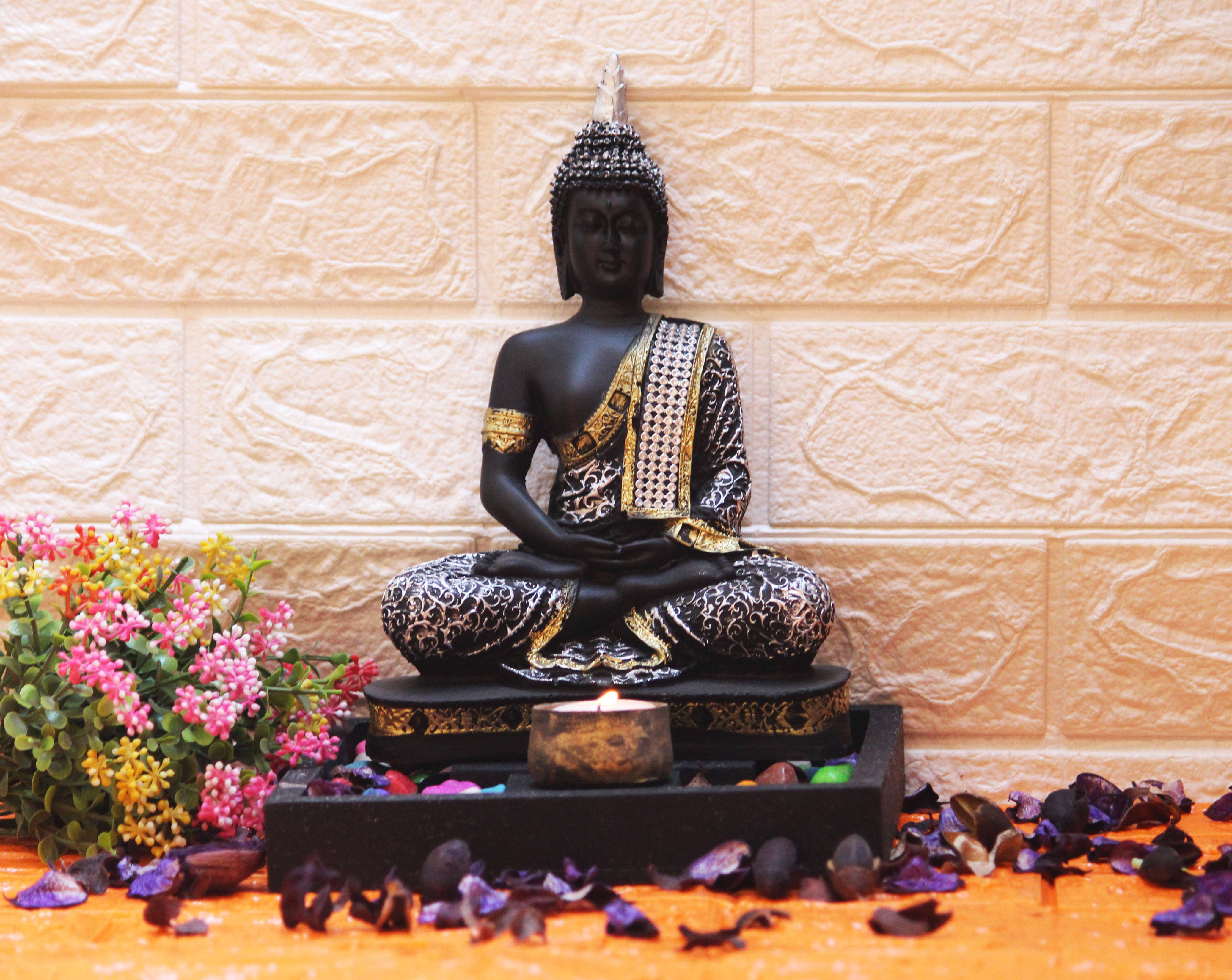     			BECKON VENTURE Samadhi Buddha Showpiece 28.5 cm - Pack of 1