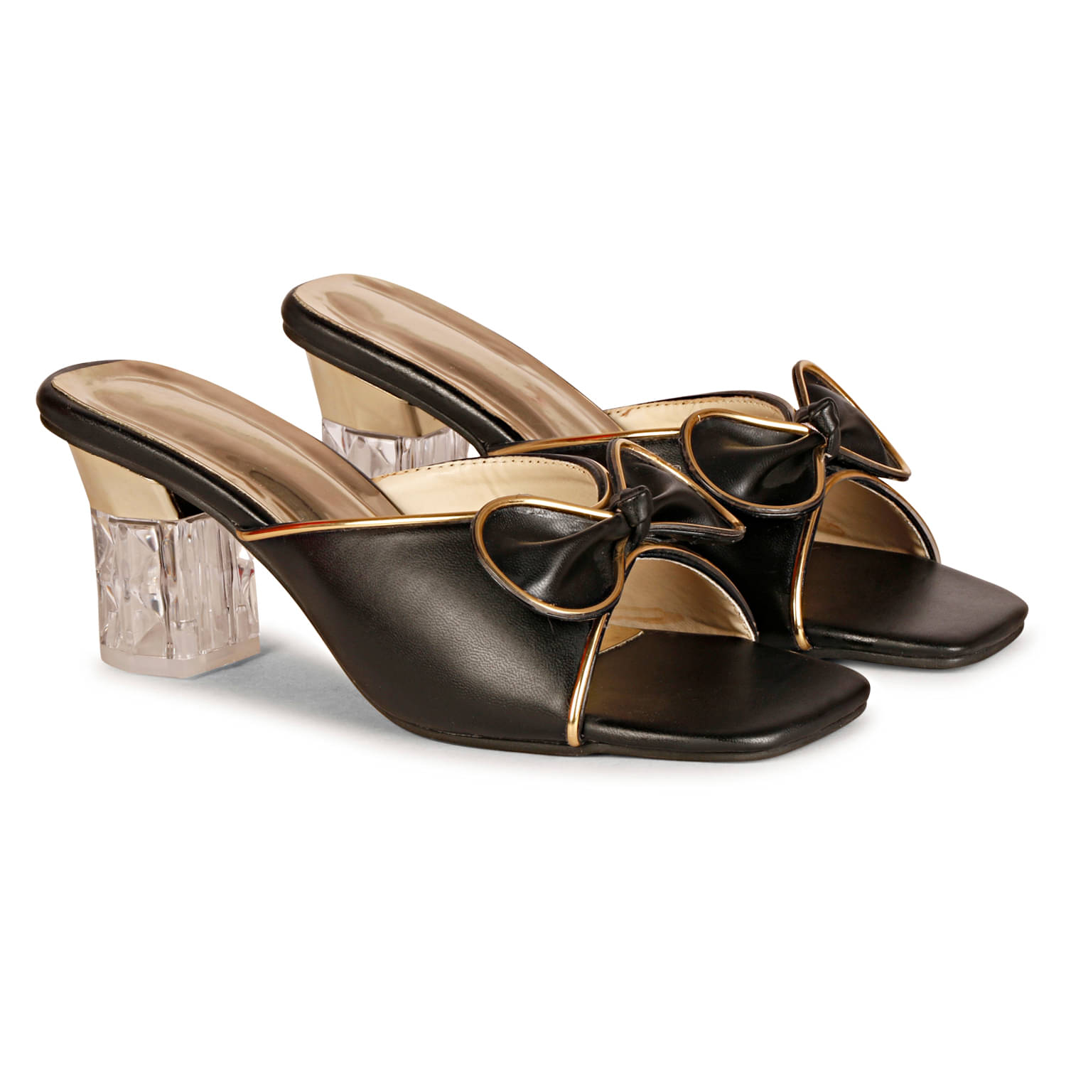     			Commander Shoes Black Women's Slip On Heels