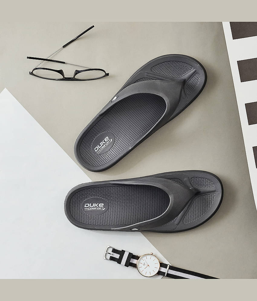 Duke Grey Melange Men's Thong Flip Flop