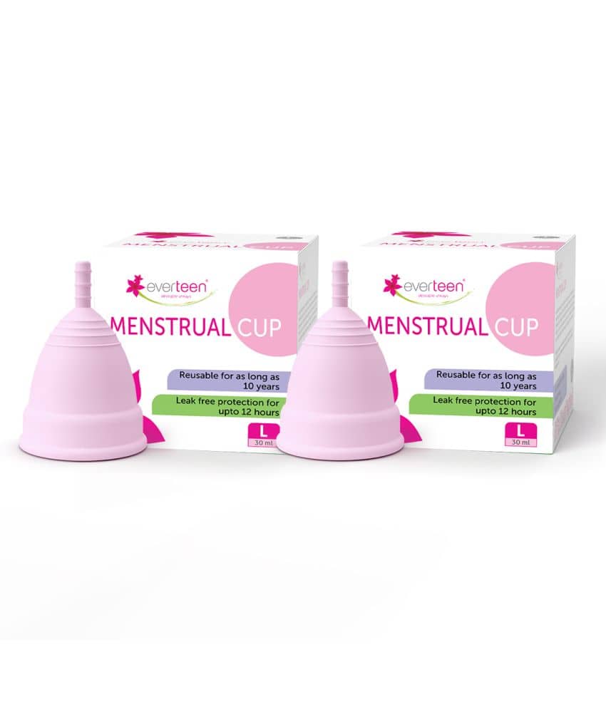 Everteen Silicone Reusable Menstrual Cup Large ( Pack of 2 )