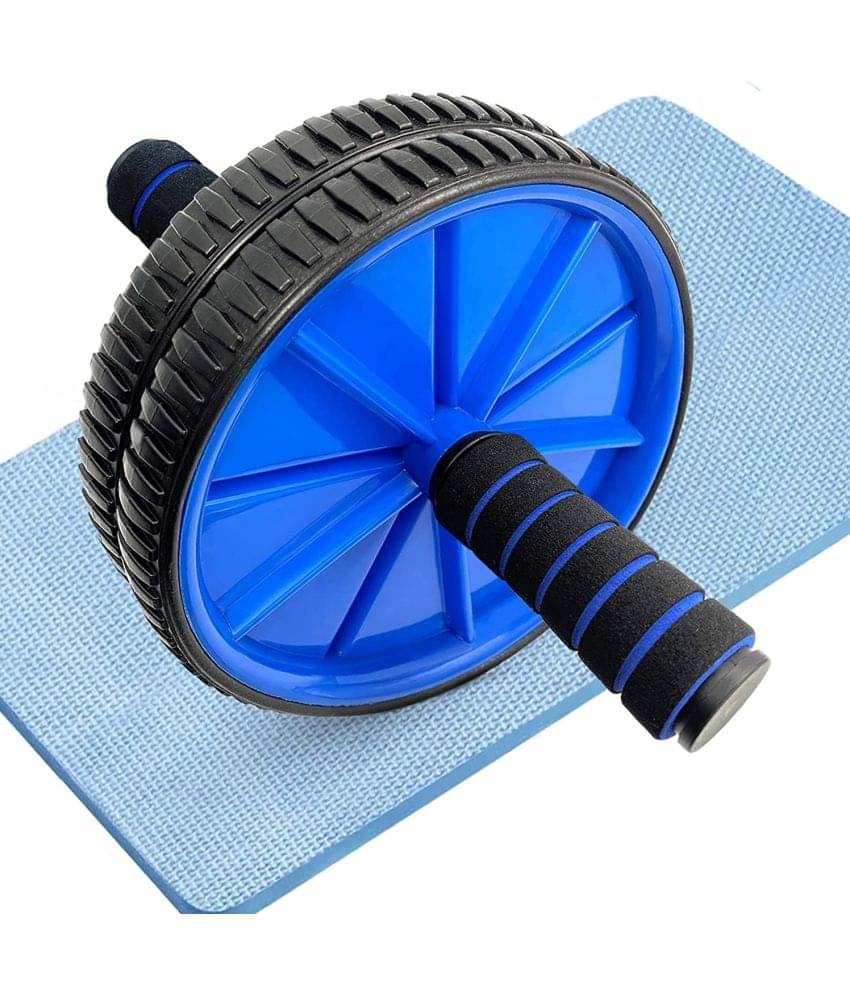     			Ab Roller Set with Knee Mat for Gym Workout & Fitness Exercise (Pack of 1)