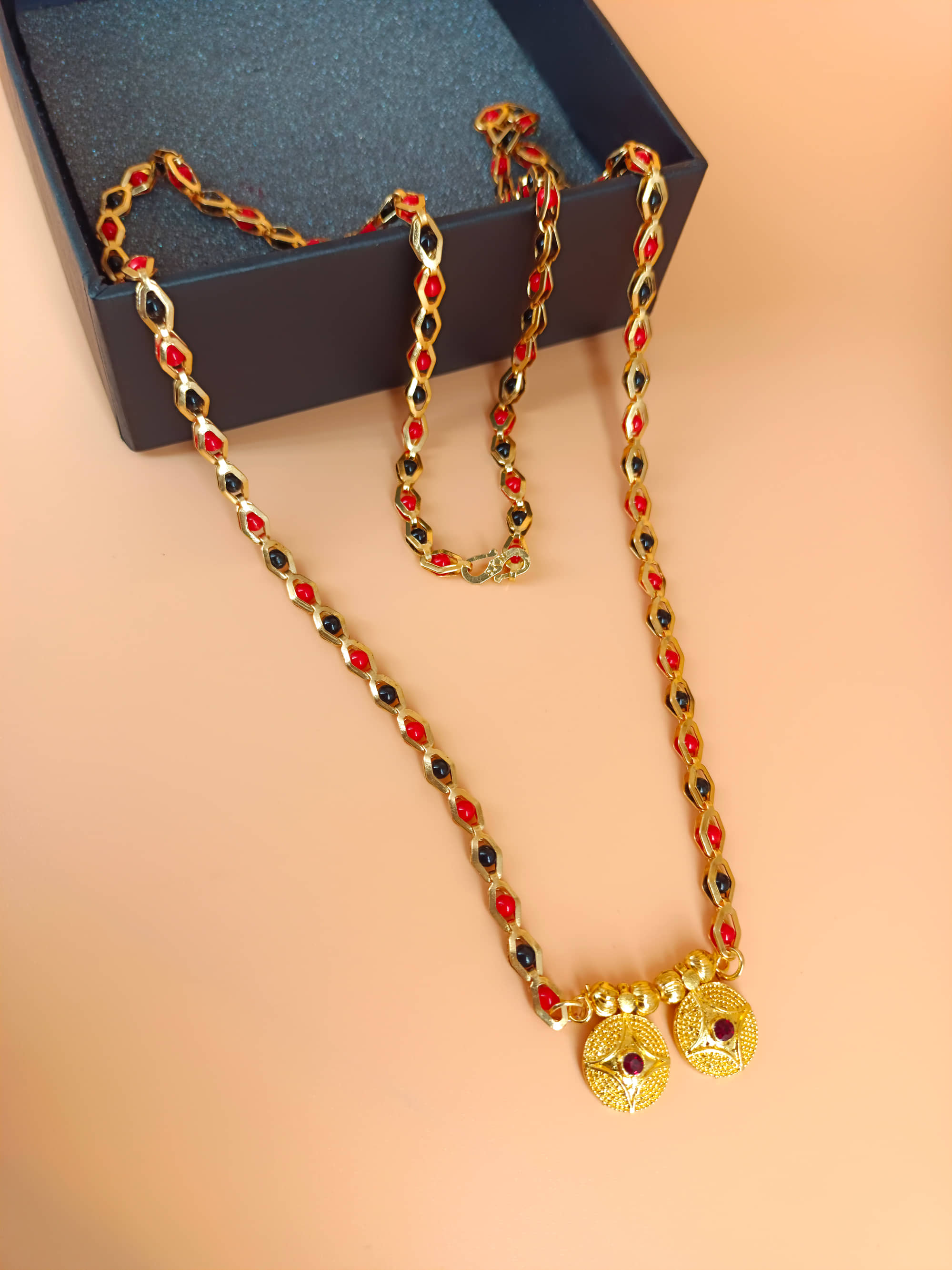 JIPPA Golden Mangalsutra ( Pack of 1 )