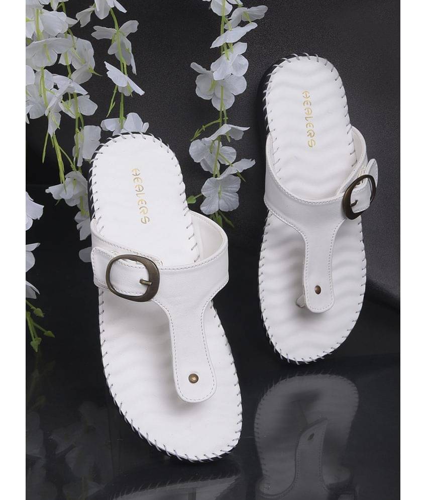     			Liberty White Women's Leather Slipper
