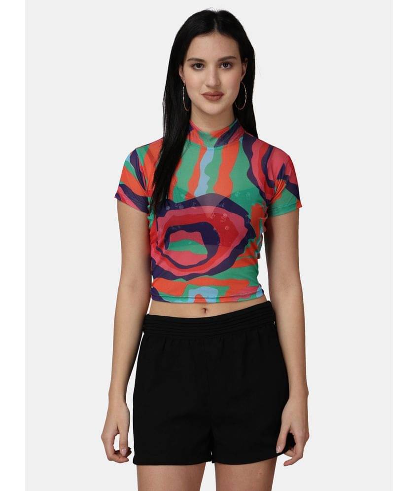 POPWINGS Women's Polyester Regular Top ( Multicolor ) POPWINGS Women's Polyester Regular Top ( Multicolor )