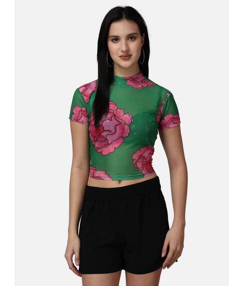     			POPWINGS Women's Polyester Regular Top ( Pink )