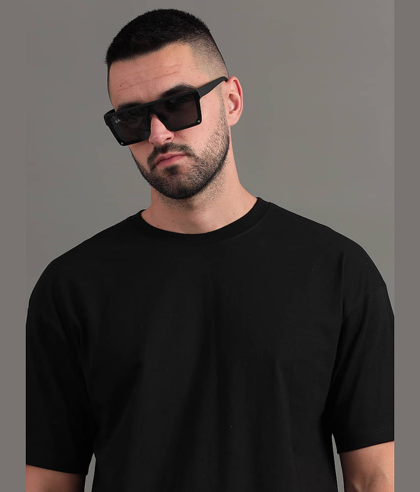 Paul Street Pack of 1 100% Cotton Slim Fit Men's T-Shirt ( Black )