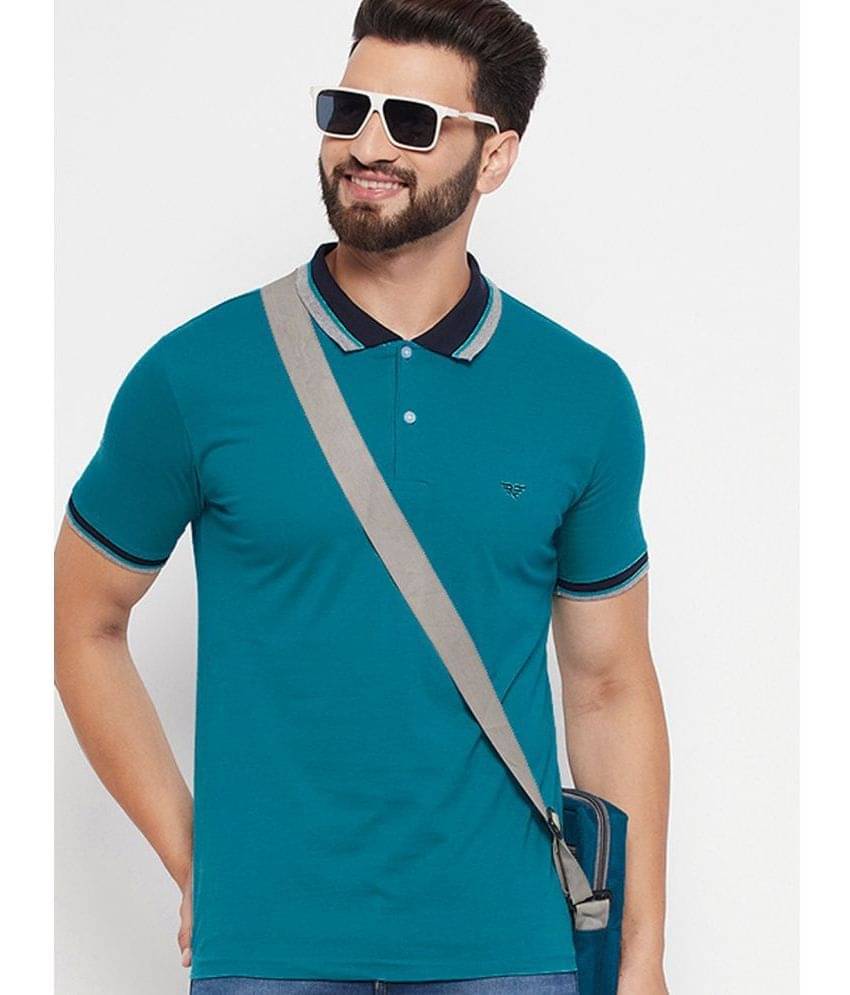     			Riss Pack of 1 Polyester Regular Fit Solid Half Sleeves Men's Polo T Shirt ( Navy Blue )