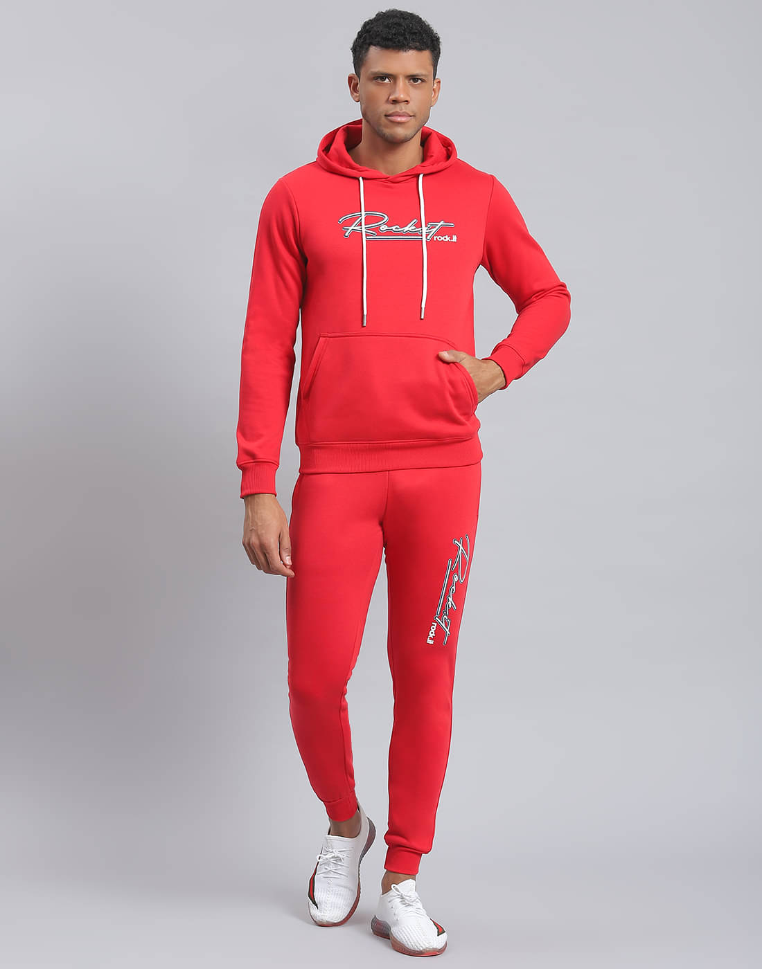 Rock.it Red Polyester Blend Regular Fit Men's Tracksuit ( Pack of 1 ) Rock.it Red Polyester Blend Regular Fit Men's Tracksuit ( Pack of 1 )