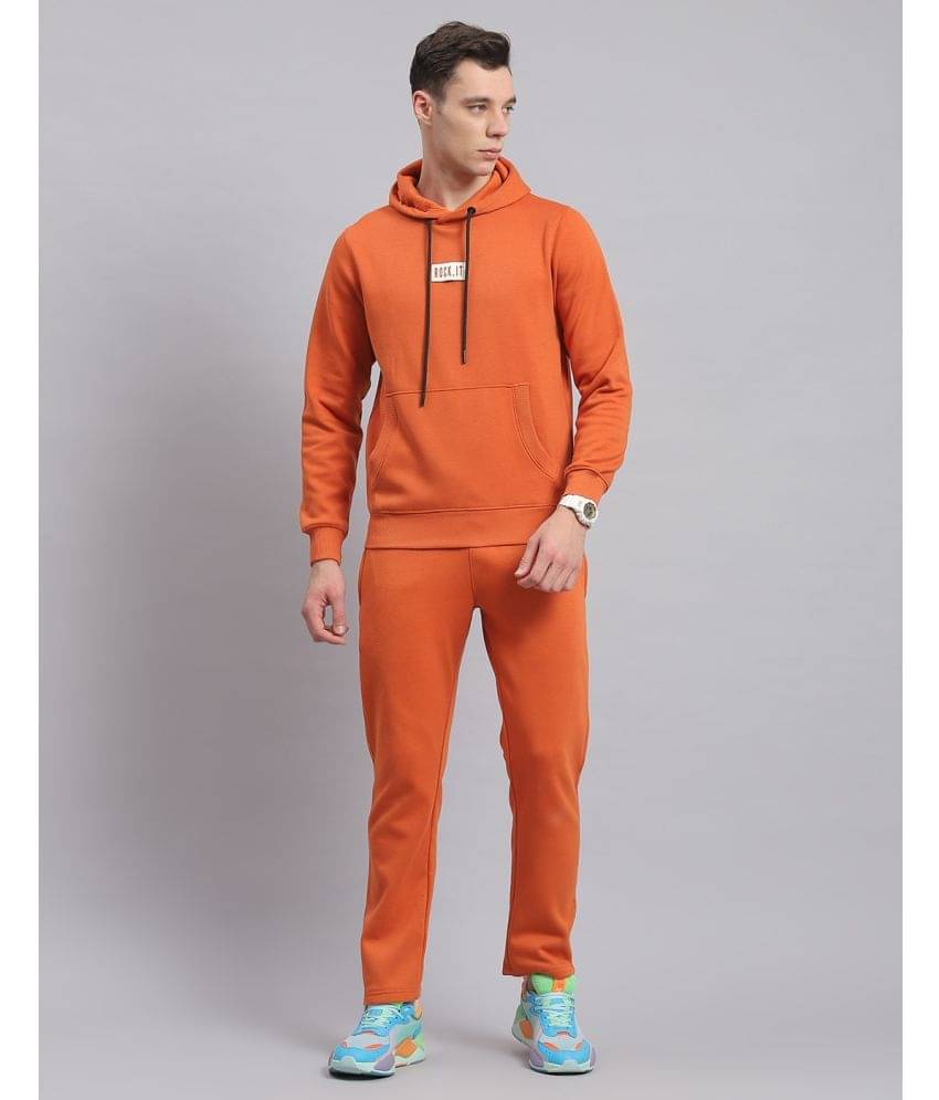 Rock.it Rust Polyester Blend Regular Fit Men's Tracksuit ( Pack of 1 ) Rock.it Rust Polyester Blend Regular Fit Men's Tracksuit ( Pack of 1 )