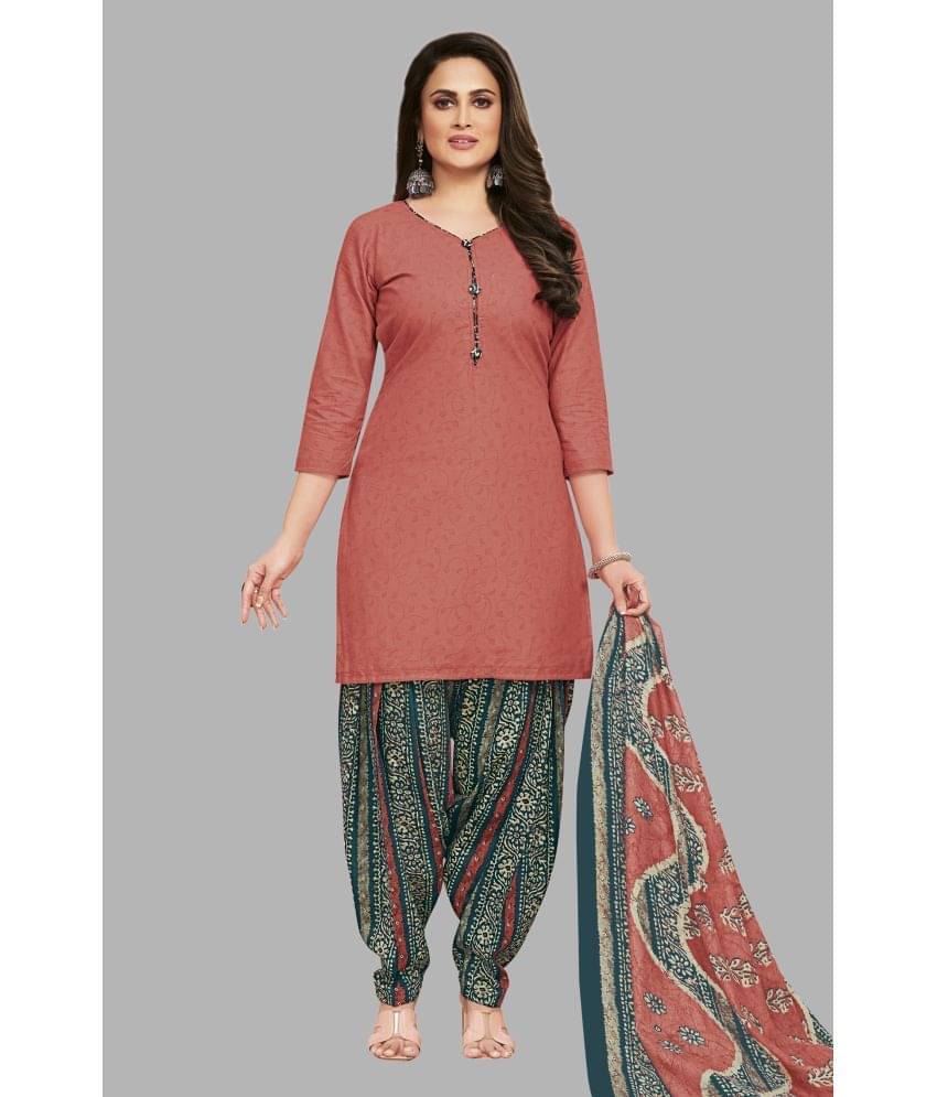 SIMMU Women Cotton Printed Straight Kurti With Patiala Salwar ( Red ) SIMMU Women Cotton Printed Straight Kurti With Patiala Salwar ( Red )