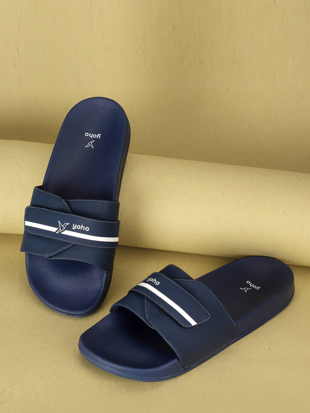     			Yoho Blue Men's Slide Flip Flop