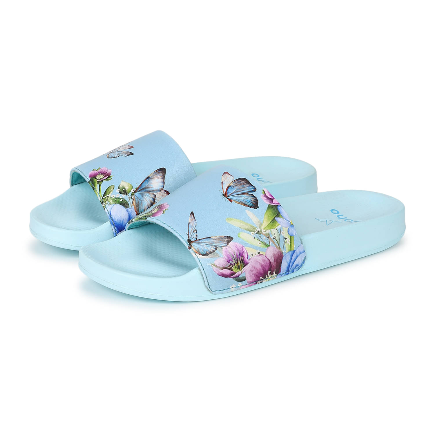 Yoho Blue Women's Slide Flip Flop Yoho Blue Women's Slide Flip Flop