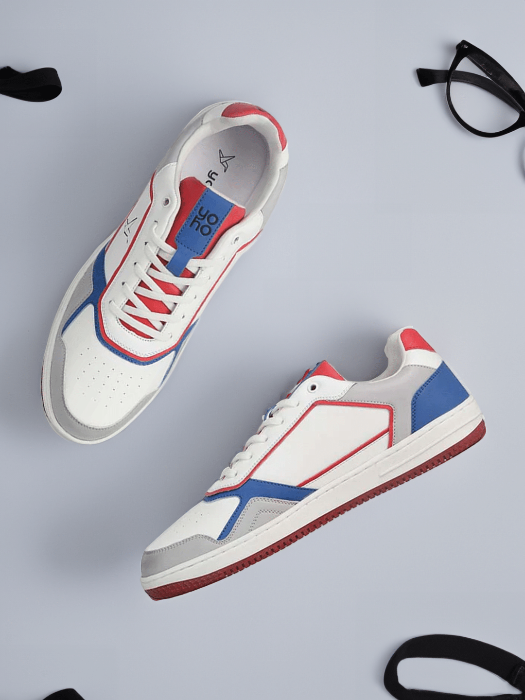     			Yoho Colored Sneaker PU Light Blue Men's Sneakers