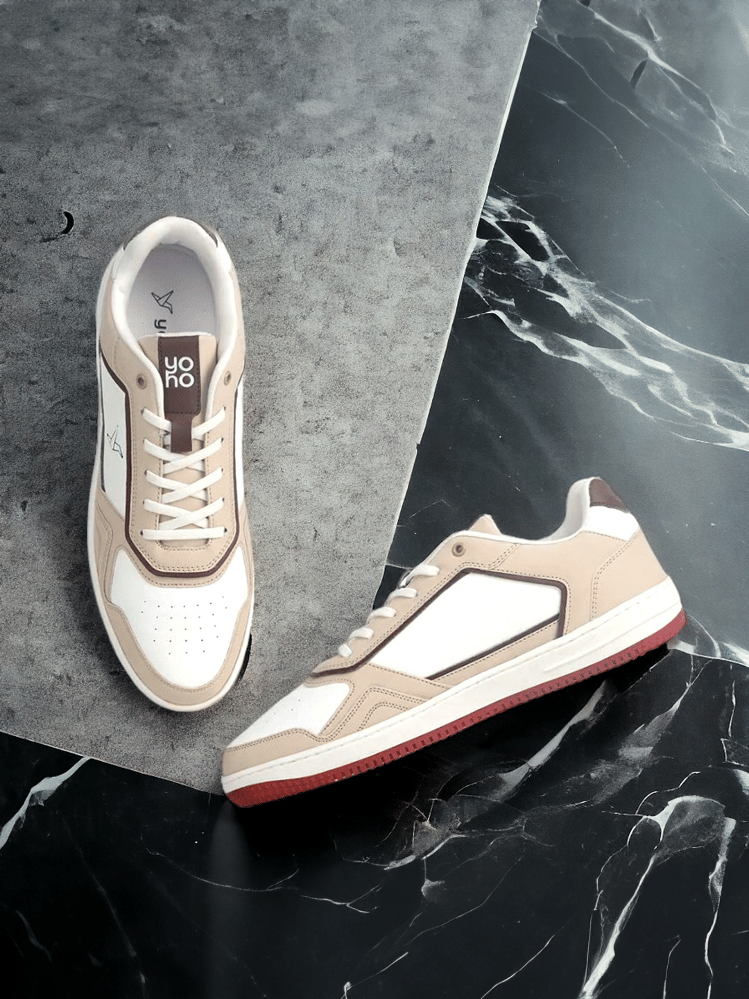     			Yoho Colored Sneaker PU Light Grey Men's Sneakers