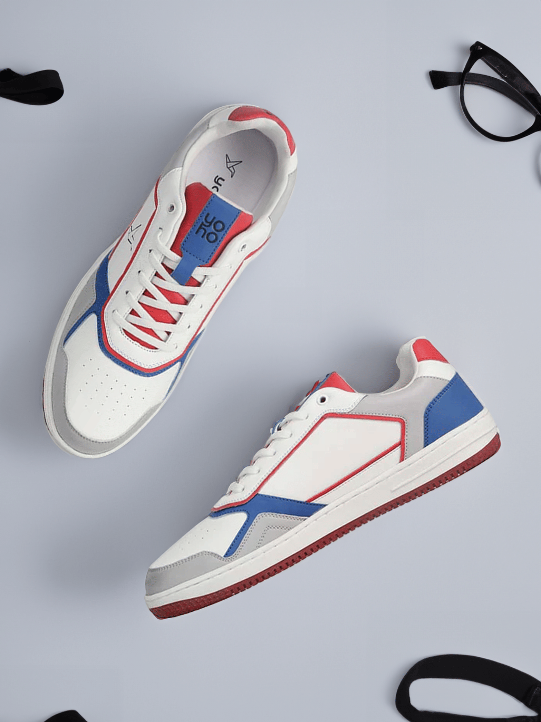     			Yoho Colored Sneaker PU Light Blue Men's Sneakers