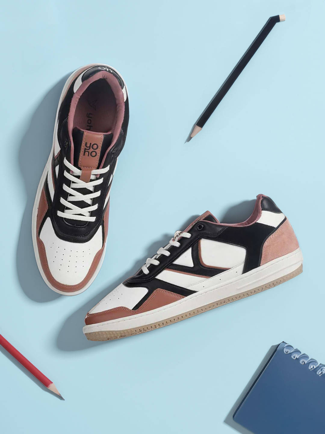     			Yoho Colored Sneaker Suede Pink Men's Sneakers