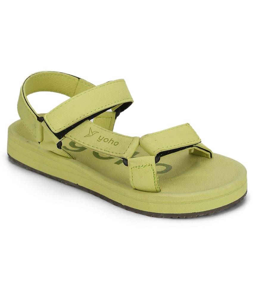     			Yoho Green Floater Sandals