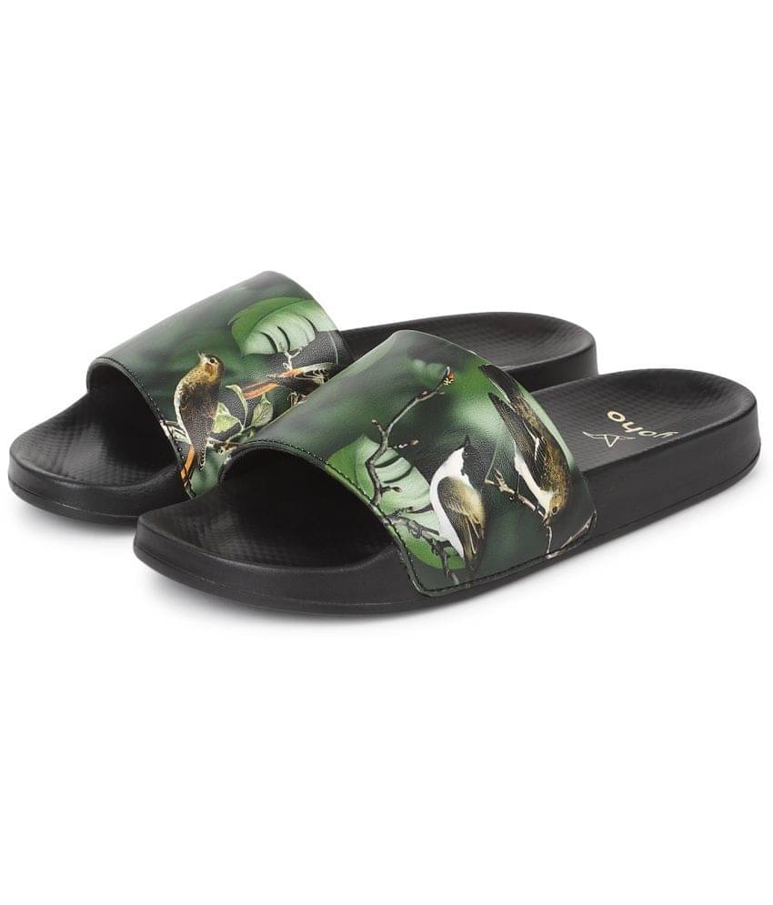     			Yoho Green Women's Slide Flip Flop