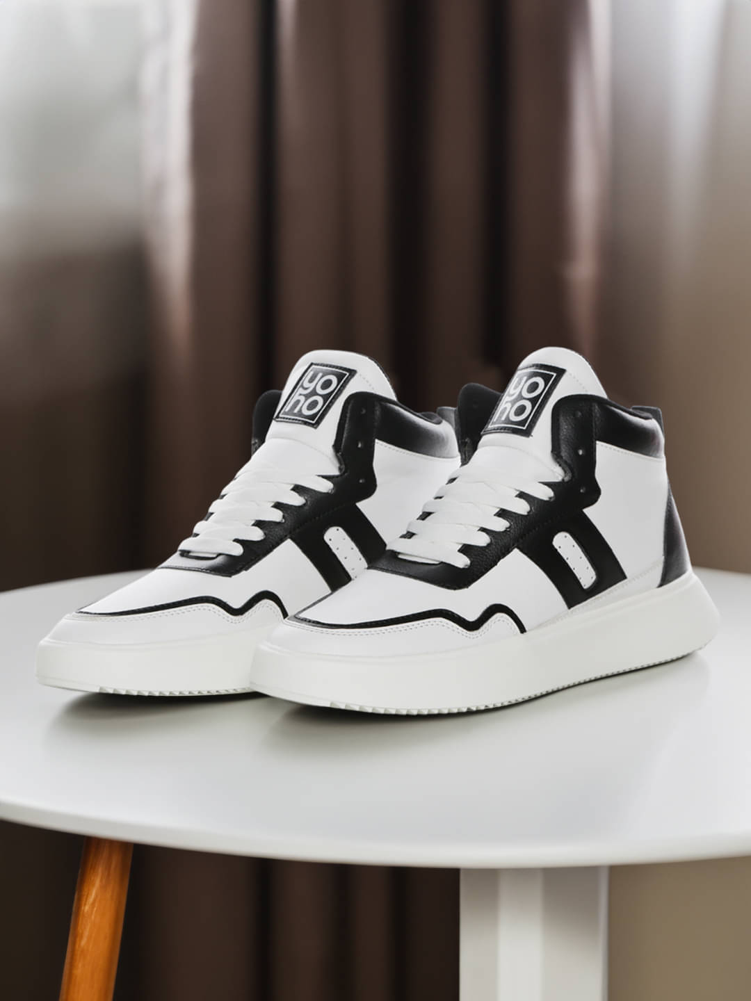     			Yoho High Ankle Sneakers Black Men's Sneakers