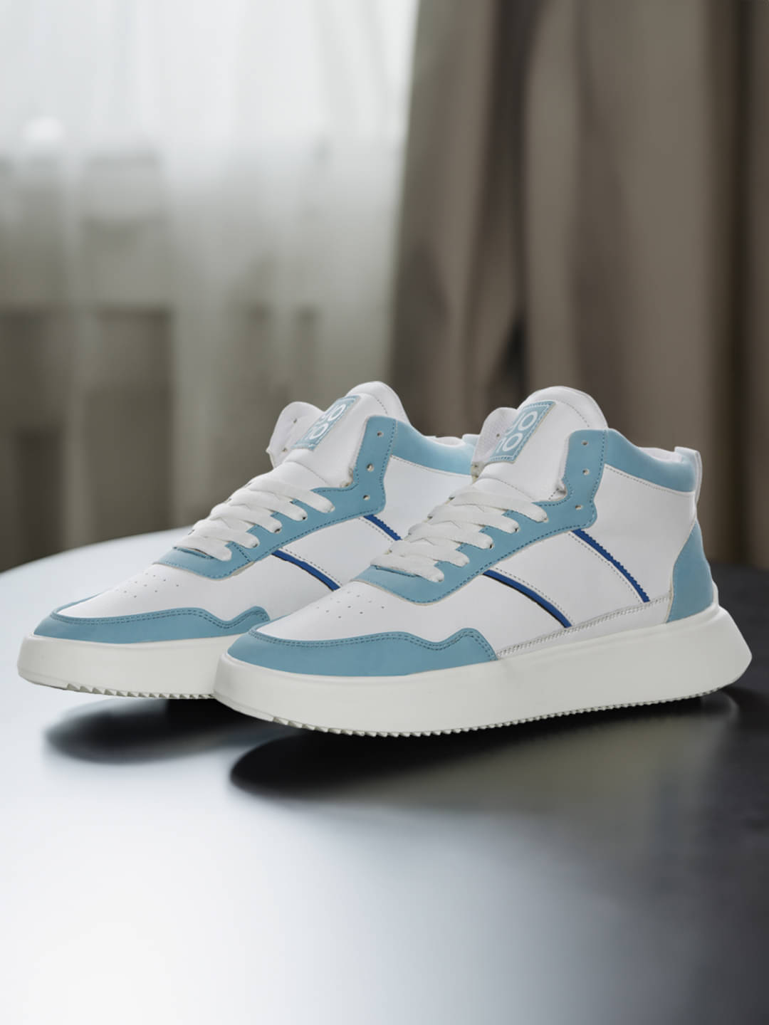     			Yoho High Ankle Sneakers Light Blue Men's Sneakers