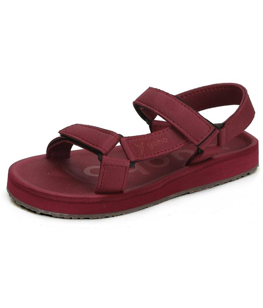     			Yoho Maroon Floater Sandals