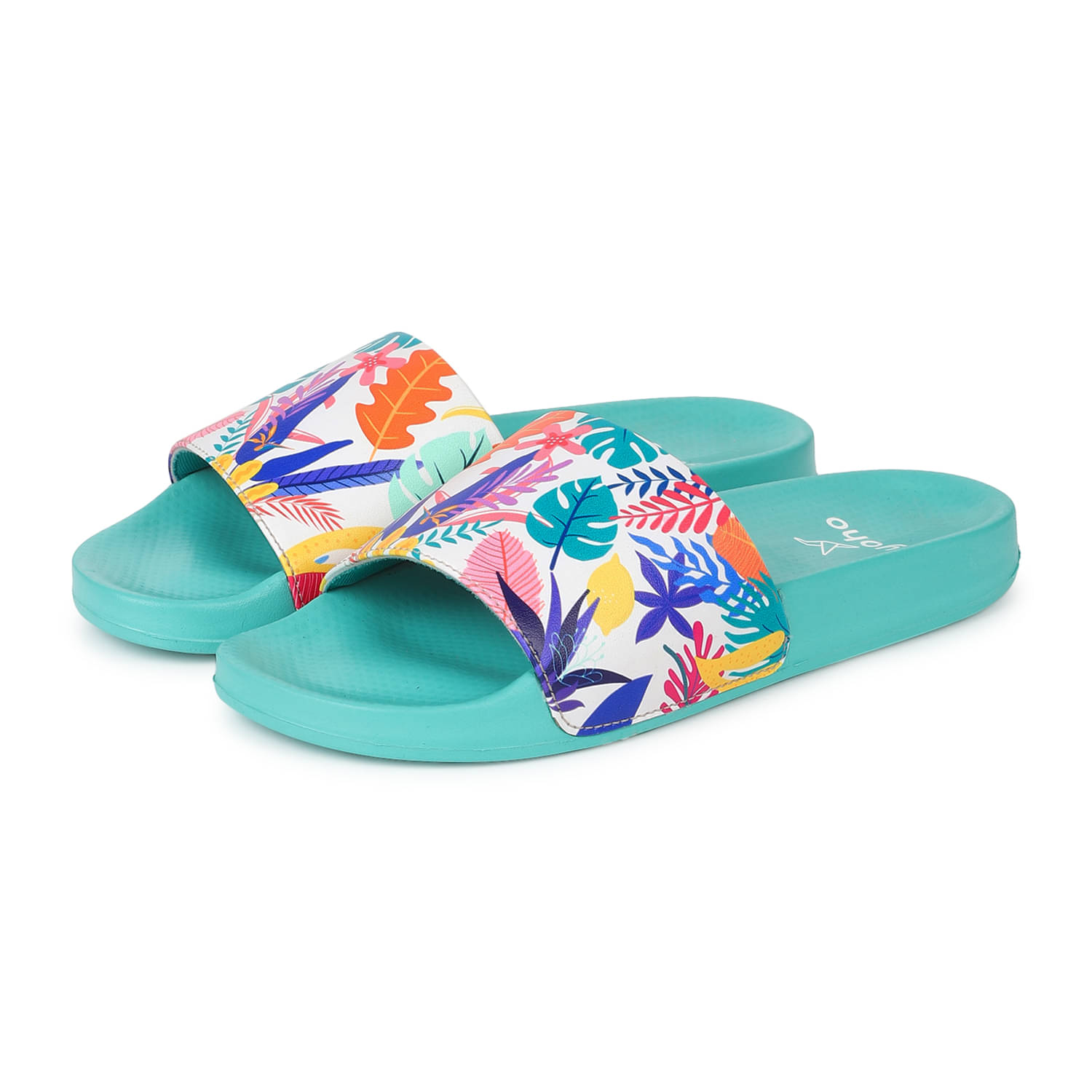 Yoho Multicolor Women's Slide Flip Flop Yoho Multicolor Women's Slide Flip Flop