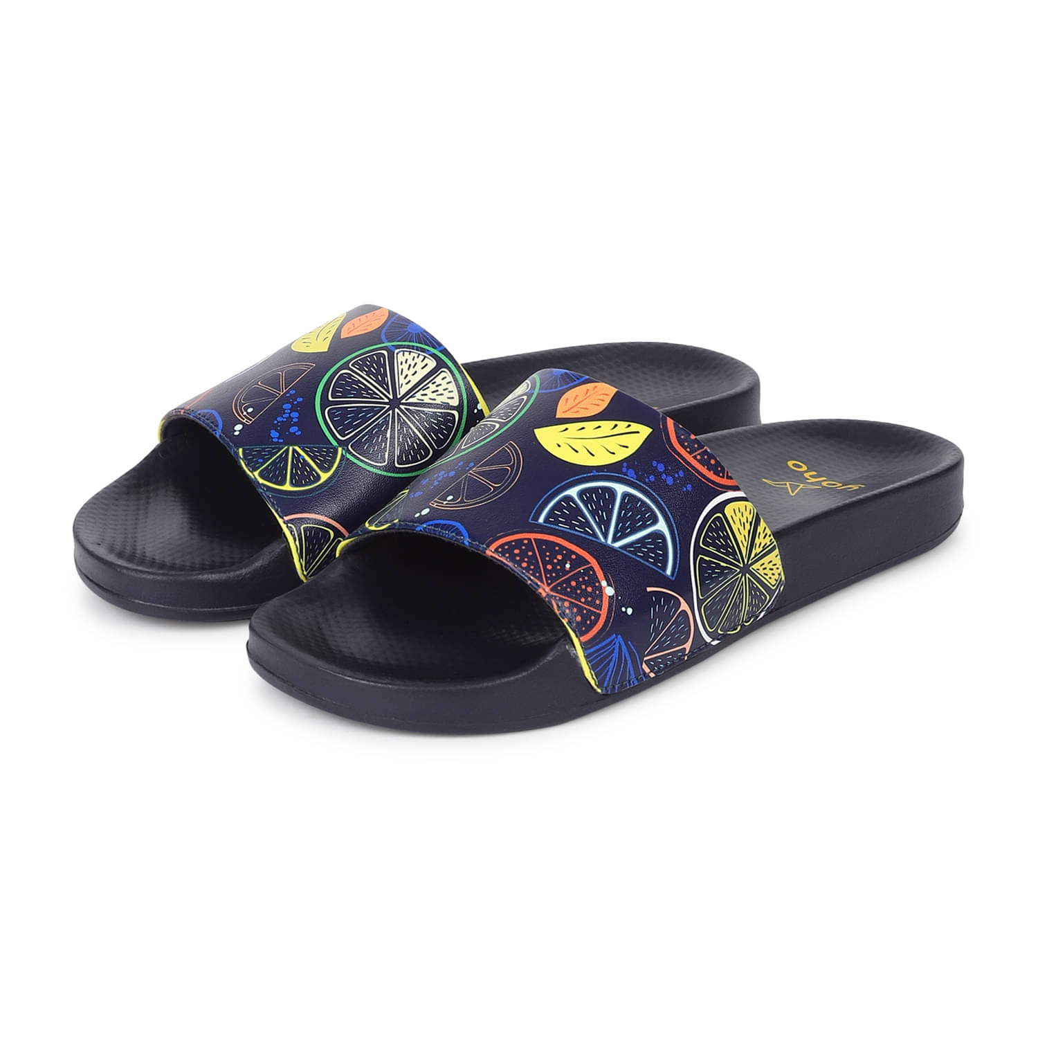 Yoho Navy Blue Women's Slide Flip Flop Yoho Navy Blue Women's Slide Flip Flop