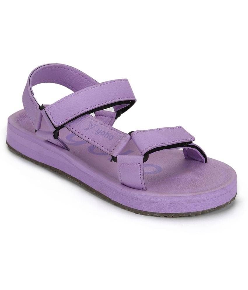     			Yoho Purple Floater Sandals