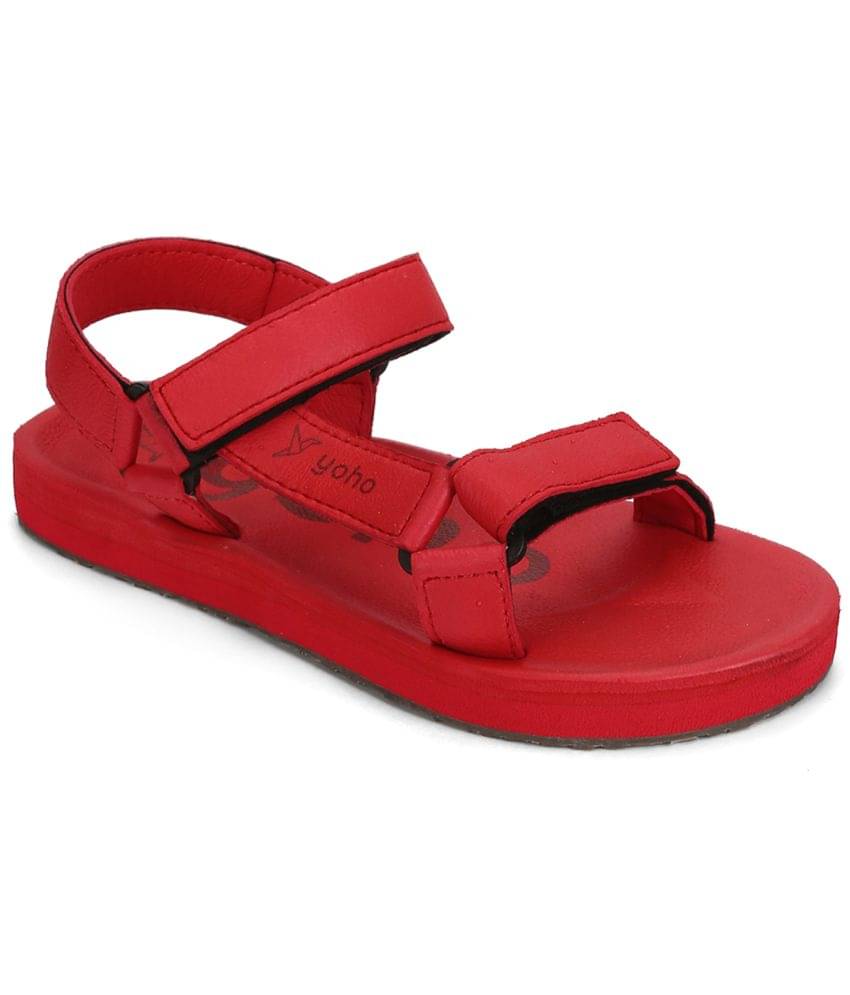     			Yoho Red Floater Sandals