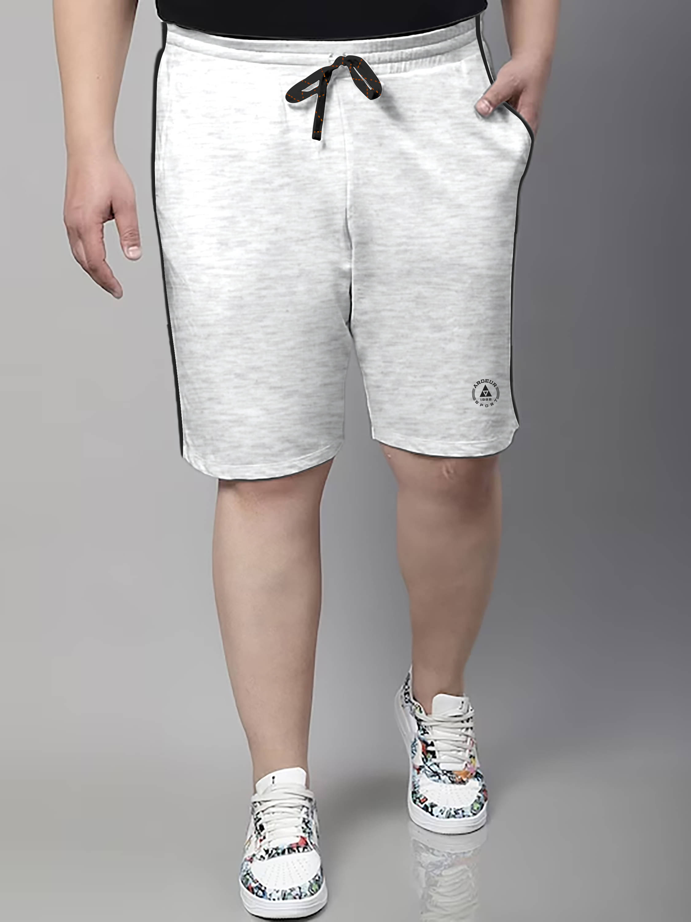     			Ardeur Grey Cotton Blend Men's Shorts ( Pack of 1 )