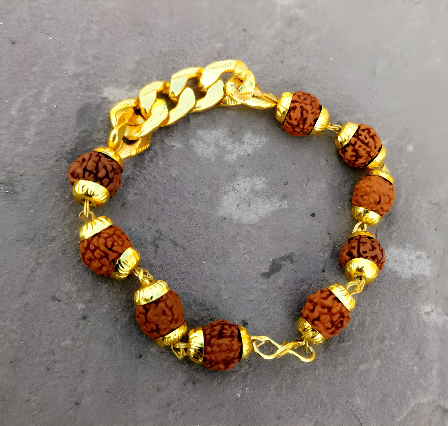     			CHANDRABHAN JI (CBJ) Brown Bracelet ( Pack of 1 )