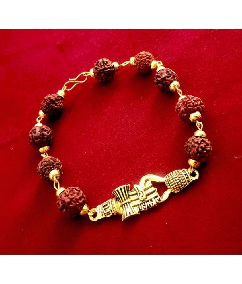     			CHANDRABHAN JI (CBJ) Brown Bracelet ( Pack of 1 )