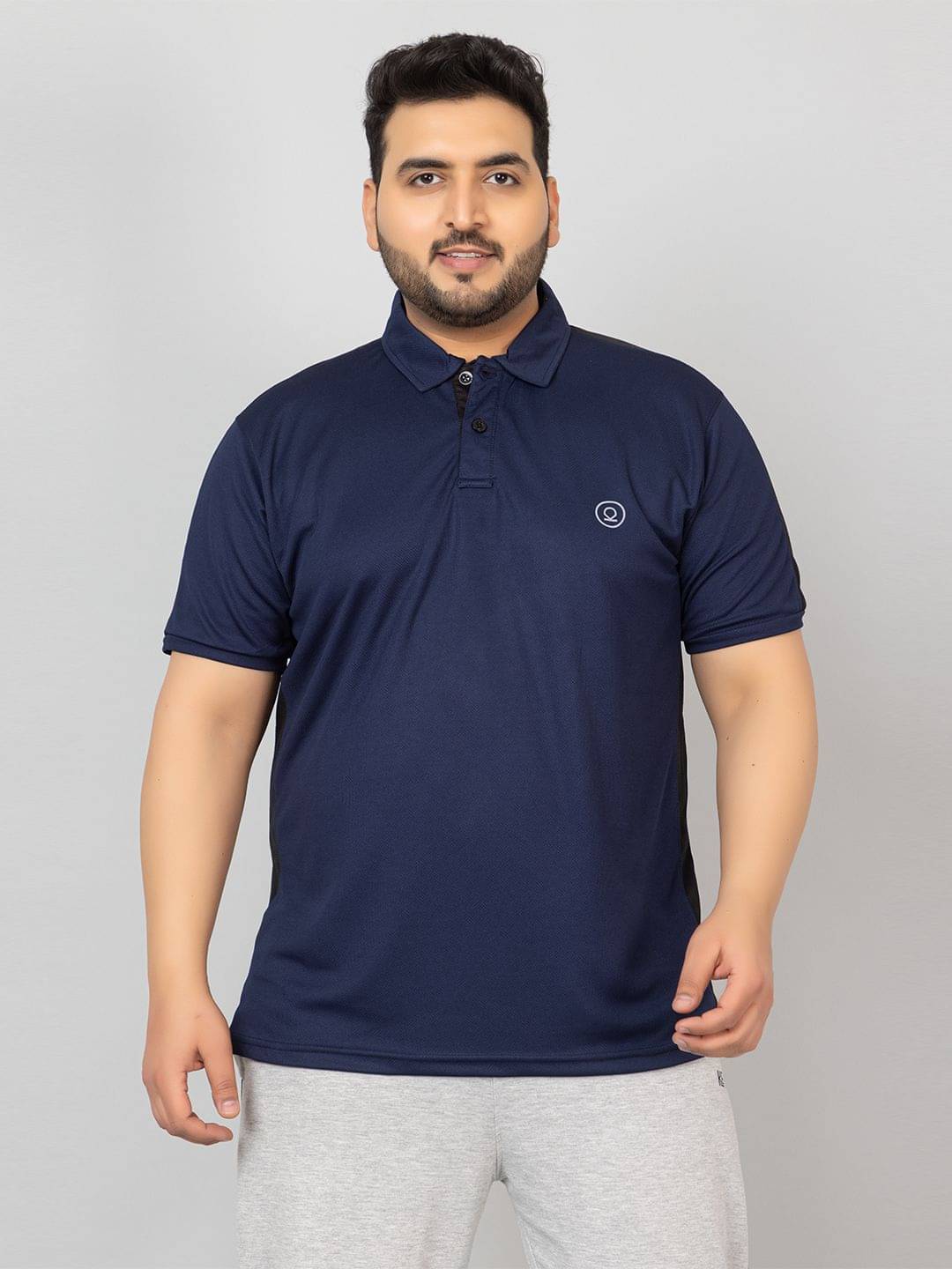 Chkokko Pack of 1 Polyester Regular Fit Solid Half Sleeves Men's Polo T Shirt ( Navy Blue ) Chkokko Pack of 1 Polyester Regular Fit Solid Half Sleeves Men's Polo T Shirt ( Navy Blue )