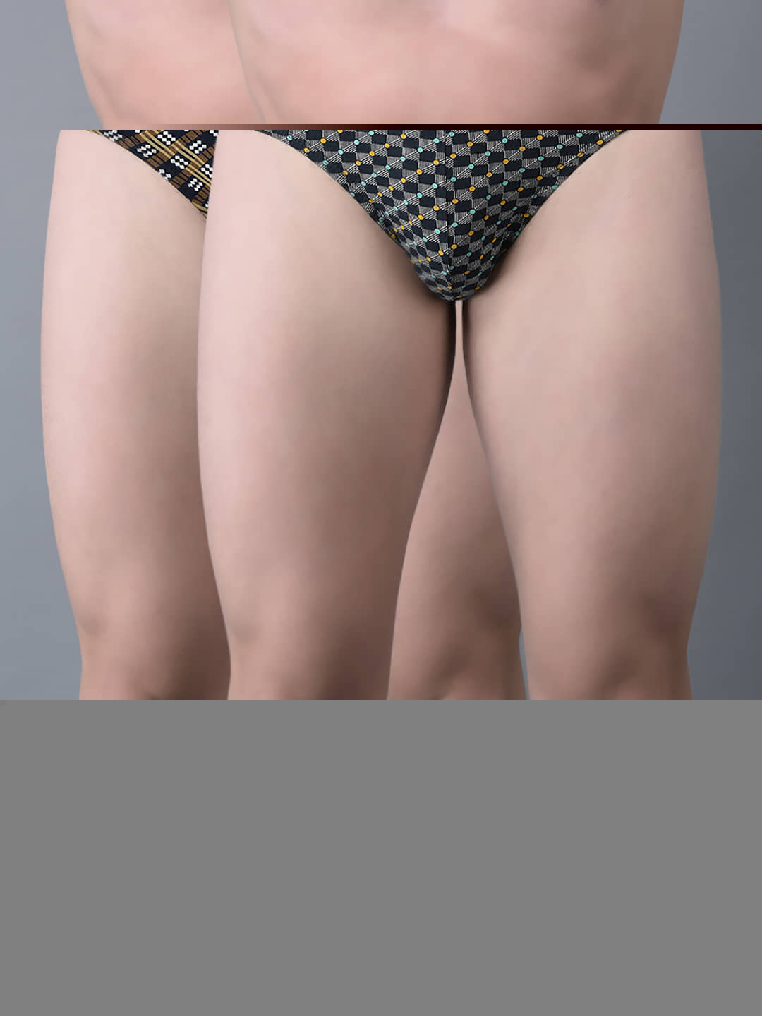 Dollar Bigboss Men's Pack of 2 Soft Combed Cotton Printed Brief (Colour May Vary)
