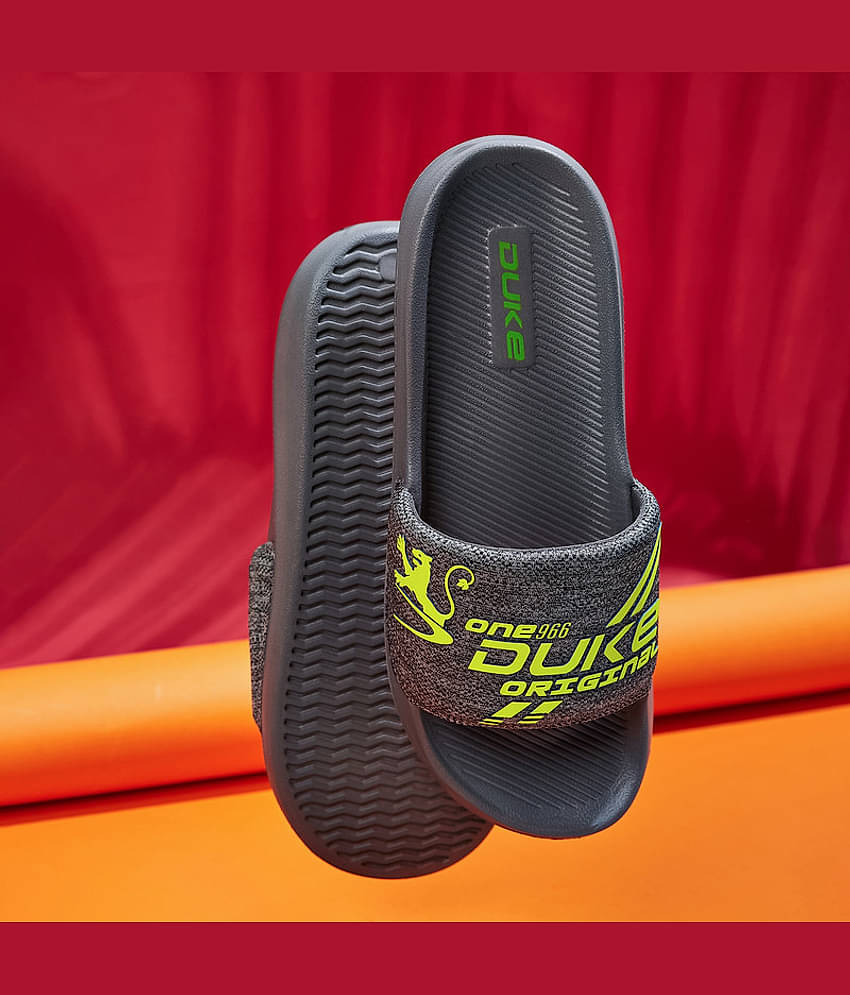 Duke Grey Melange Men's Slide Flip Flop